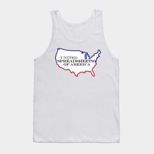 Funny Excel/Spreadsheet: United Spreadsheets of America Tank Top